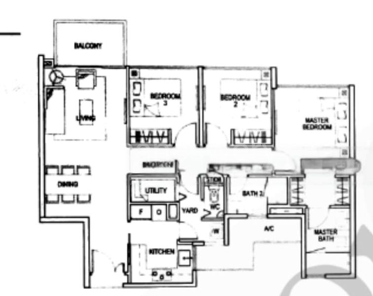 3 Bed Executive Condo for Rent in  Blossom Residences - Image 10